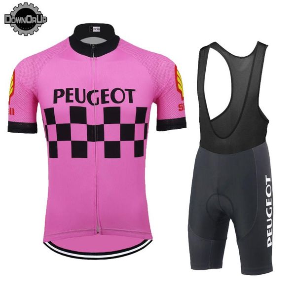 

racing sets classic man cycling jersey pink bike clothing pro team bicycle set 9d gel breathable pad mtb triathlon top, Black;blue