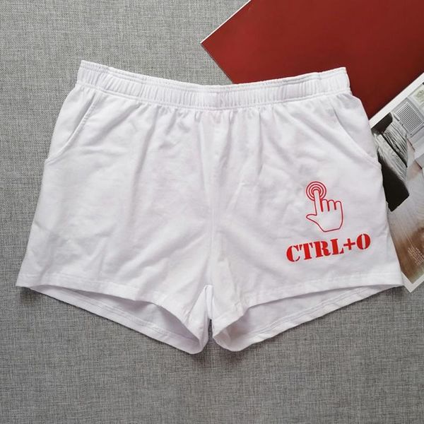 

underpants cotton men low rise tracksuit home pants casual shorts boxer sport underwear homewear pajama nightwear homme, Black;white