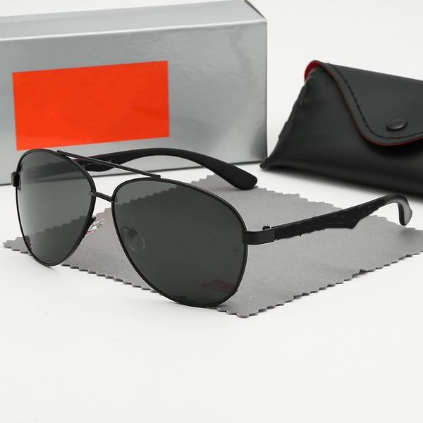 

sunglasses 202 collection gentlemen trend luxury brand design mirror men women shades pilot with original box, White;black