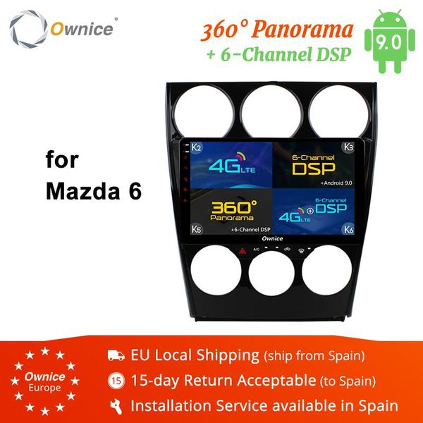 

player ownice k1 k2 k5 k6 8 core android 8.1 2din car dvd gps for 6 2006 - 2021 auto radio 360 panorama dsp 4g lte