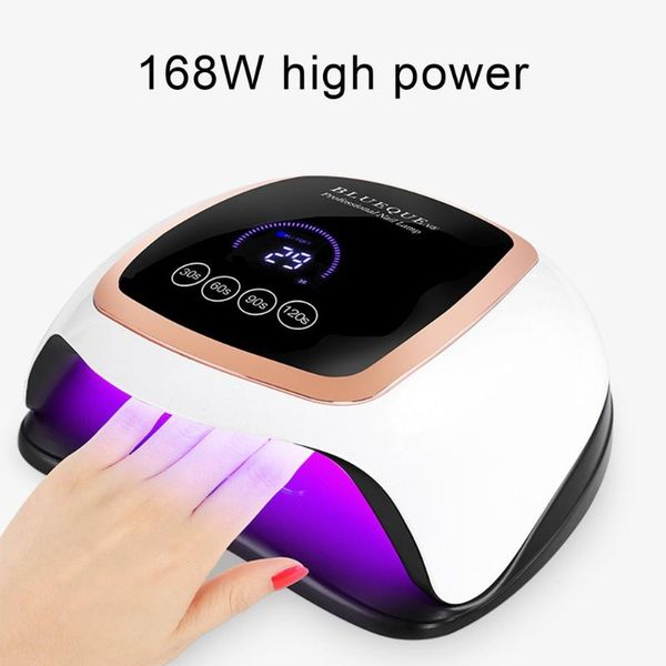 

nail dryers v3 168w uv led lamp for nails dryer manicure 4 mode with motion sensing lcd display curing gel polish