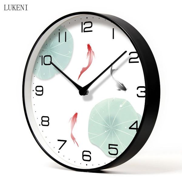 

wall clocks lotus pond classic silent clock ten inch/ twelve fourteen inch home decor