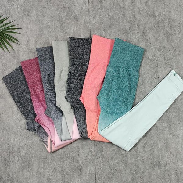 

women's leggings high waist seamless push up leggins sport women fitness running energy elastic trousers gym girl, Black