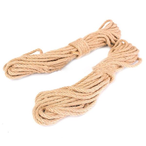 

frames 2pcs 10m long jute twine natural bound string rope thick diy home decor 6mm