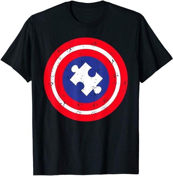 

autism awareness day superhero t-shirt gift boys men t-shirt, White;black