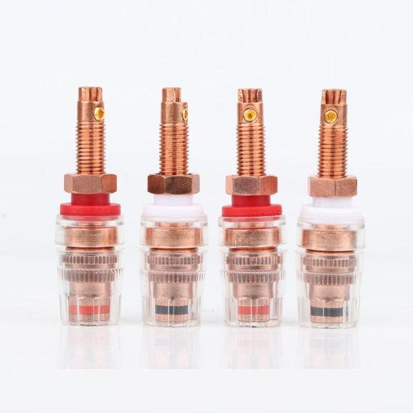 

smart power plugs 4pcs bp1113 hi end audio pure copper binding post speaker terminal hifi amp long