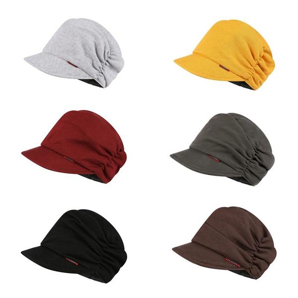 

beret cap lady women breathable stretch fluffy hat outdoor autumn winter headwear apparel accessories hats, Black;white