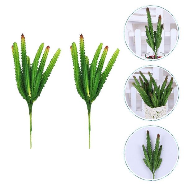 

decorative flowers & wreaths 2pcs landscaping simulation home decoration fake green plant adornment
