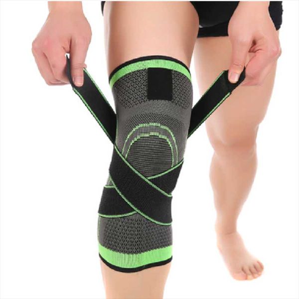 

rodilleras 3d gym fitness knee support weaving brace crossfit breathable sleeve for running jogging sports elbow & pads, Black;gray