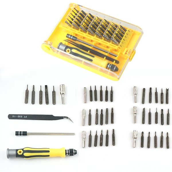

magnetic screwdriver set 45 in 1 precision screw driver tools with tweezer hand