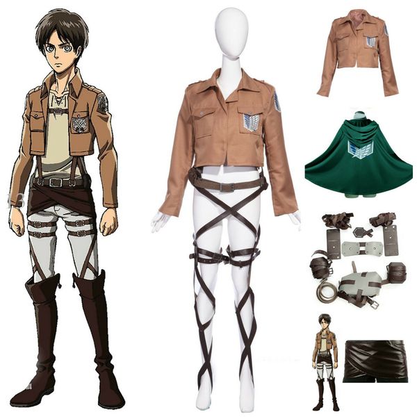 

theme costume attack on titan japanese anime shingeki no kyojin recon corps harness belts hookscosplay costume adjustable belts, Black;red