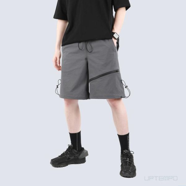 

men's shorts silenstorm 21ss versatile grey drawstring waist stretching material techwear streetwear ninjawear, White;black