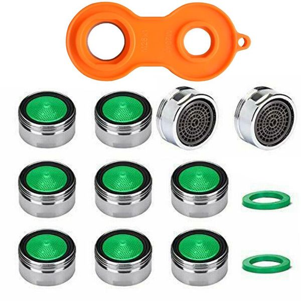 

other faucets, showers & accs 10pcs aerator faucet tap water saving copper with wrench jet regulators filter spare part for kitchen bath too
