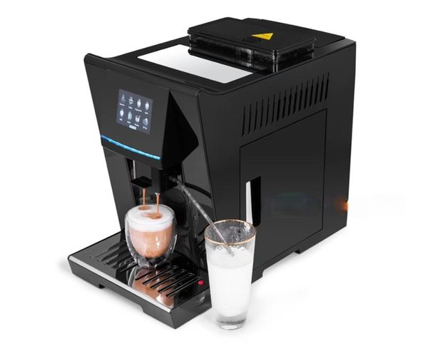

New One touch dual boiler heat system Fully automatic LCD espresso coffee machine & coffee grinder 19 bar cappuccino