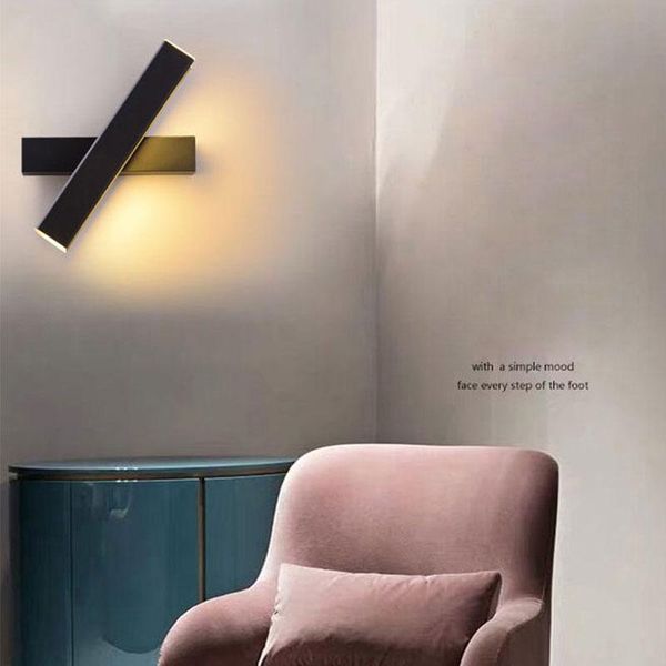 

modern aluminum led wall lamp simple adjustable lighting bar restaurant living room porch light corridor decor lamps