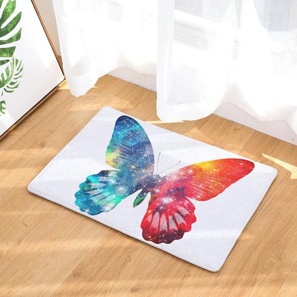 

carpets colorful butterfly front door mats home for bathroom bedroom living room floor mat, outdoor rugs, doormat , tapetes