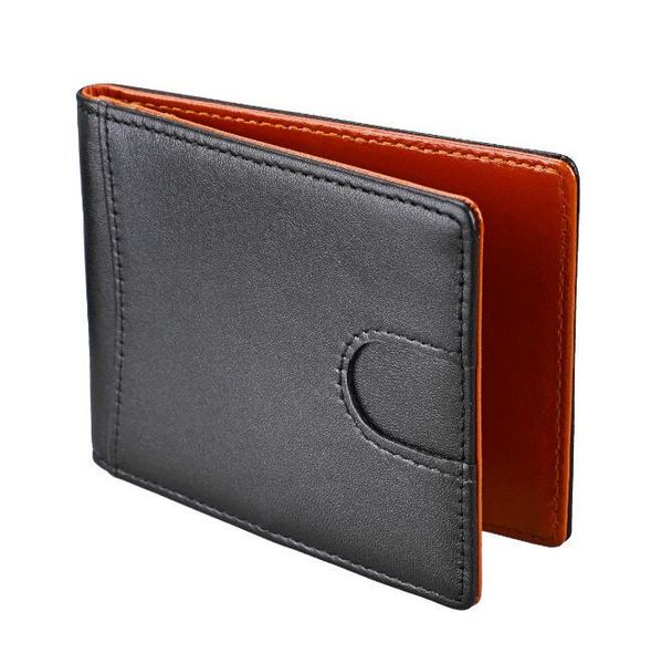 

wallets european and american anti-theft brushed leather dollar wallet, Red;black