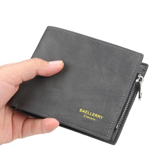 

men's, fashion, short style, multi-card slots, driver's license bag, coin purse, horizontal zipper, wallet, 2021 wallets, Red;black
