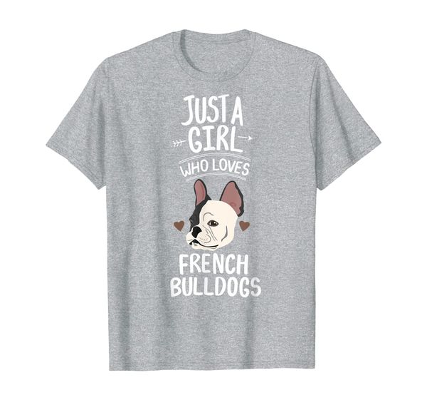 

womens frenchie clothes outfit girl love gift french bulldog t-shirt, White;black