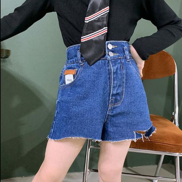 

shorts 2021 wholesale girls denim autumn fashion 4-10t f602, Black