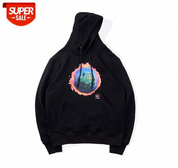 

street fort night earth flow loose wild casual fog sweater hoodie jacket men and women #pu5z, Black