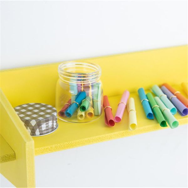 

storage bottles & jars 50ml clear glass container with brown aluminum lid small gifts crafts candy wishing vial recyclable sub 6pc