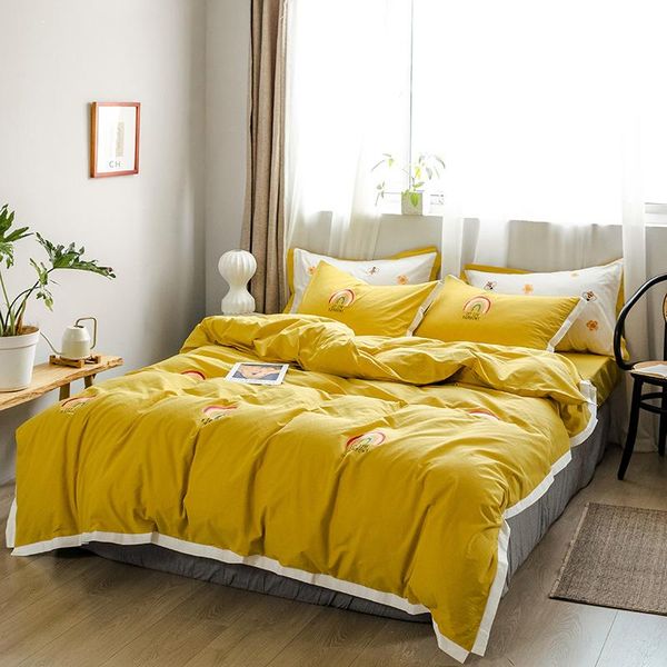 

bedding sets modern twin full  king cotton set duvet cover pillowcase flat bed sheet bedspreads bedclothes home el bedroom