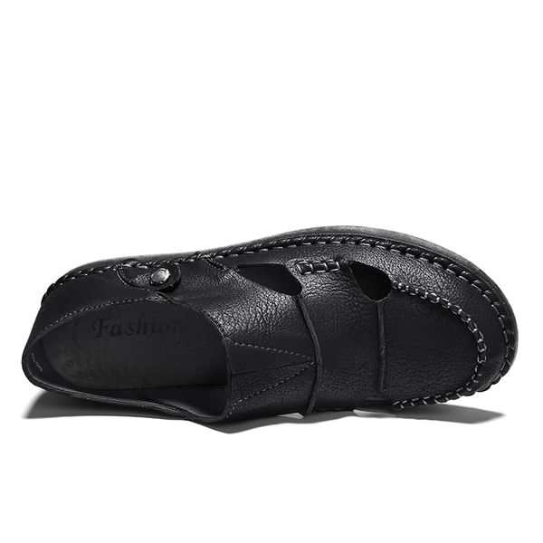 

authentic men women outdoor sandals summer fashion fisherman flip flops lady gentlemen sandy beach shoes luxurys designers, Black