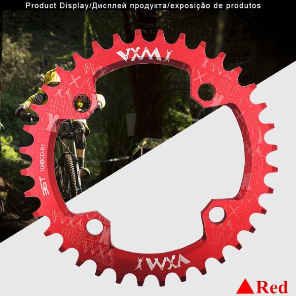 

bike heels & chainwheels vxm chain ring 104 bcd round 30t 32t 34t 36t 38 tooth narrow n wide ultralight plate mtb mountain 104bcd