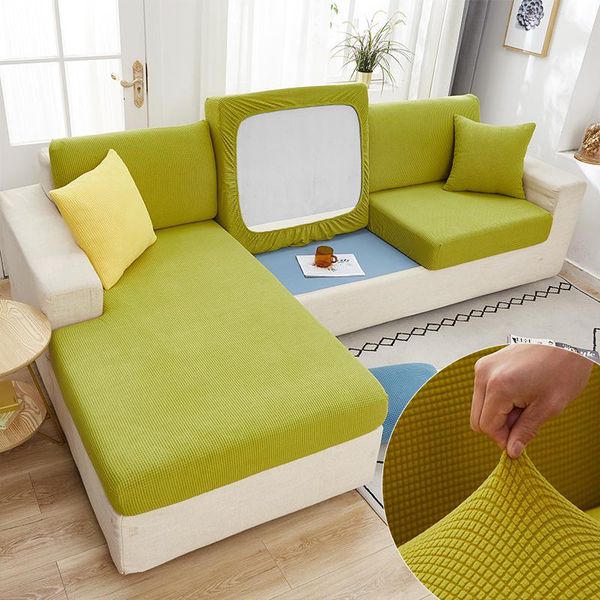 

chair covers xaxa sofa seat cushion cover elastic solid color washable pet child anti-scratch protection function couch slipcover