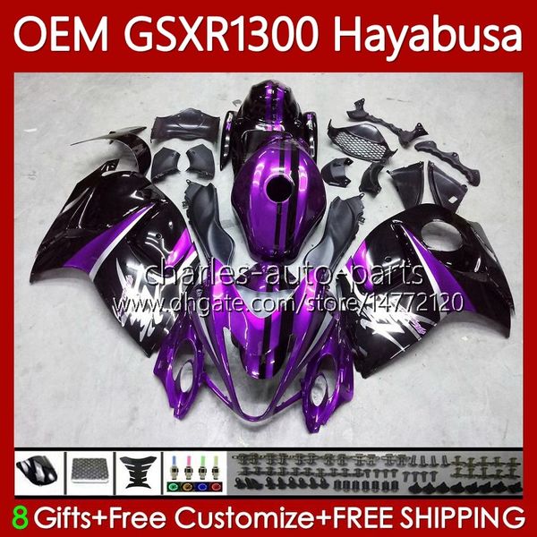 Тело для инъекций для Suzuki Hayabusa GSXR-1300 GSXR 1300 CC 2008 2019 77NO.21 GSX-R1300 GSXR1300 08 09 10 11 12 13 1300CC GSX R1300 14 15 16 17 18 18 19 OEM обтекатель глянцевый фиолетовый