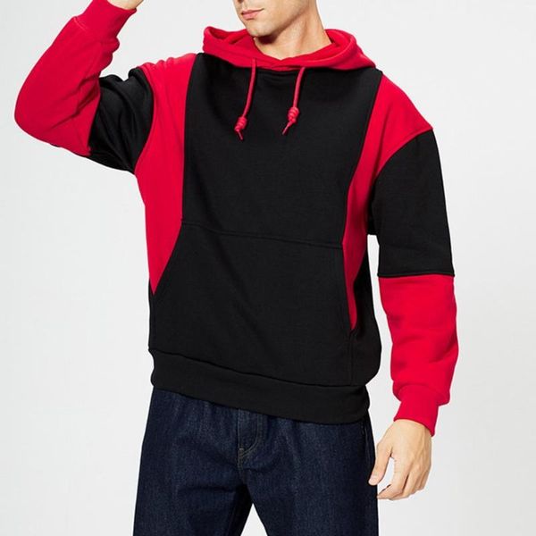 

men's sweaters autumn hoodies sweatshirts pullovers fleece hoodie warm tracksuit hooded track suits male patchwork jogger sportswear, White;black