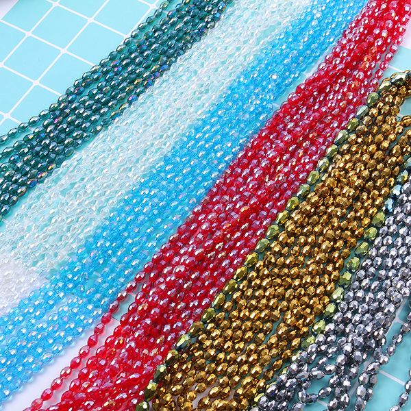 

6x8mm crystal bead diy ornament glass loose beads accessories wholesale