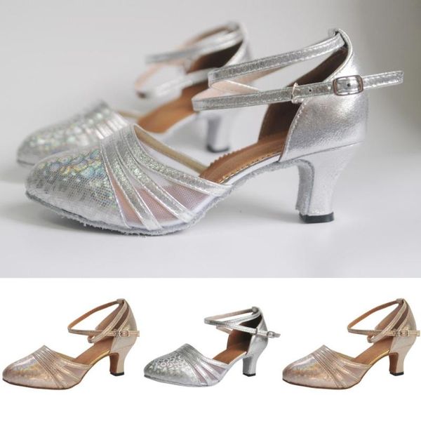 

dress shoes women ballroom tango latin salsa dancing sequins social dance shoe lovers home indoor outdoor, Black