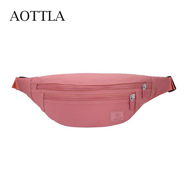 

waist bags aottla solid color oxford cloth women fanny pack 2021 fashion chest bag multi-fuction female shoulder crossbody packbag
