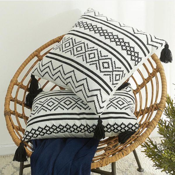 

cushion/decorative pillow creative tassels throw case printed cushion decorative pillowcases for sofa living room office car ornament