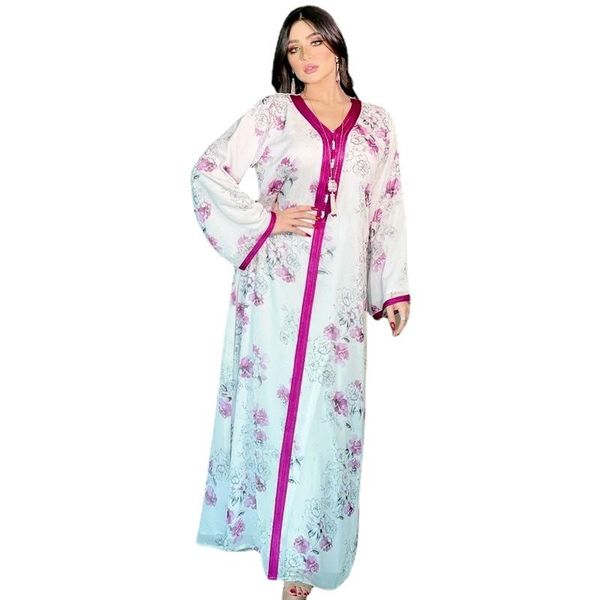 

ethnic clothing vestidos musulmanes mujer floral abaya turkish dubai muslim kaftan bangladesh arabic dress djellaba femme party gown boubou, Red