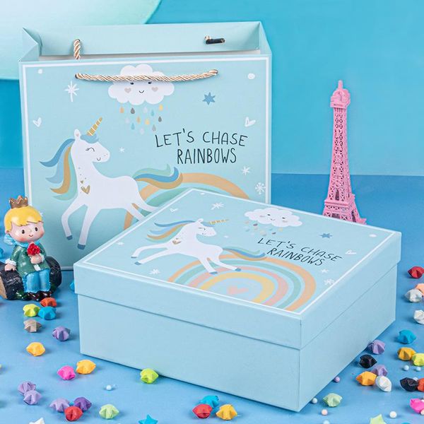 

lovely children's gift bag packaging case present wrapping christmas box chocolate gifts for kids cute bags wrap