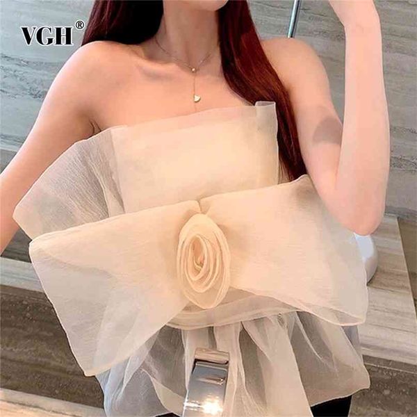 

vintage apricot vests for women slash neck sleeveless patchwork ruched slim korean elegant tank female fashion 210531, White