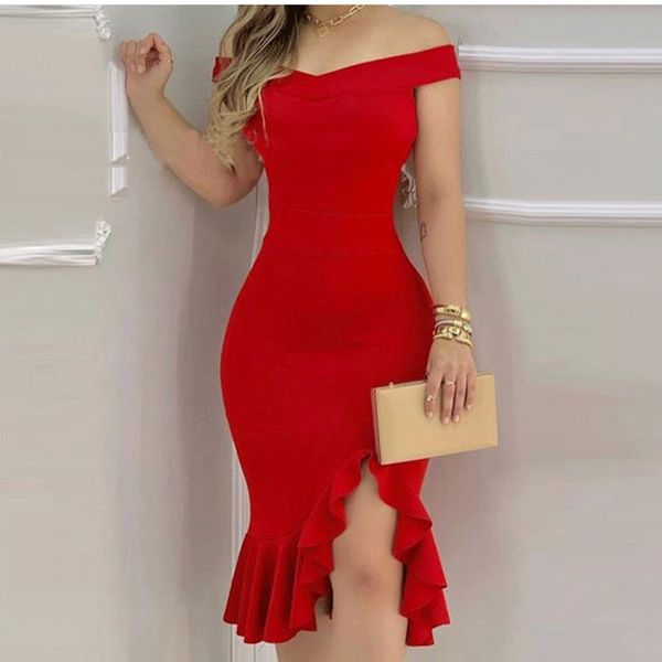 

y2k dresses for 2021 european and american women's high-end bag hip skirt summer off shoulder sleeveless column above keen length solid, Black