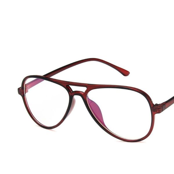 Mode Sonnenbrille Rahmen Vintage Klassische Doppel Strahl Pilot Brillen Rahmen Frauen 2021 Retro Est Trendy Gläser Männer Dünne BorderEyewear