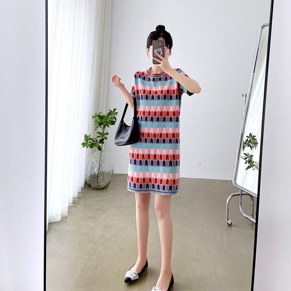 

maternity dresses summer knitted nursing dress fashion casual colorful breastfeeding feeding clothes for pregnant women pregnancy, White