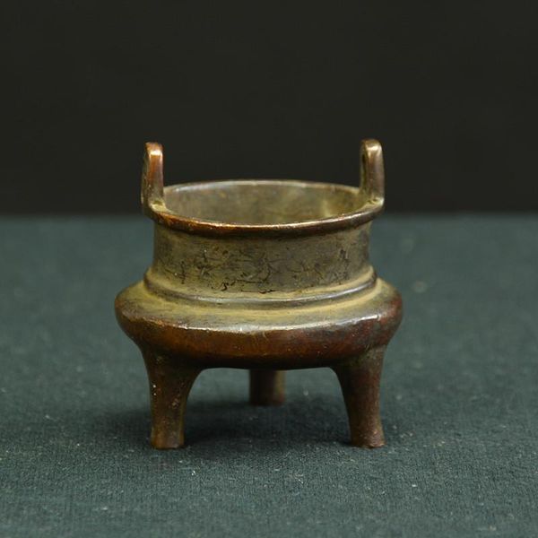 

fragrance lamps china recycling old pure copper qianlong year system mini incense burner statues for decoration collection ornaments