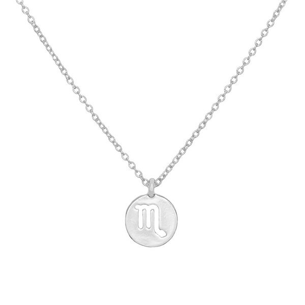 

12pcs zodiac sign star constellation necklaces coin aries taurus gemini cancer leo virgo libra scorpio sagittarius capricorn aquarius pisces, Silver