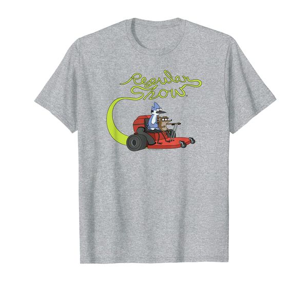 

regular show mordecai and rigby mower t-shirt, White;black
