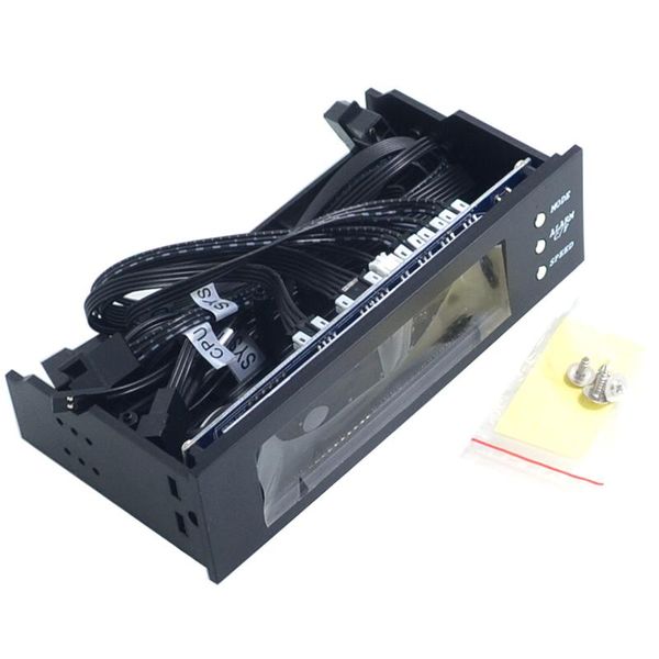 

5.25 inch 12v pc computer fan controller 3 speed temperature sensor lcd digital display front panel for lapcooling pads