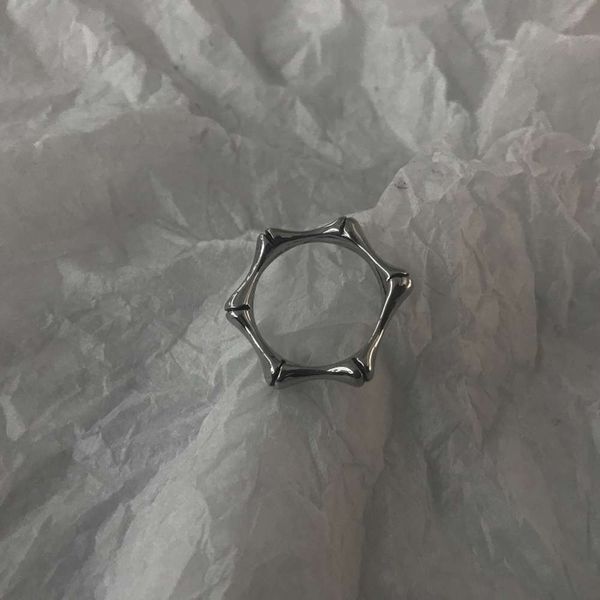 

homemade simple cold wind fashion versatile personality gujie hip hop men and women lovers titanium steel ring, Black