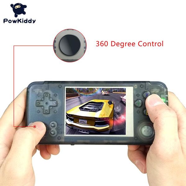 

powkiddy 360 degree nimble joystick built in 3000 games flash handheld game console retro plus portable players