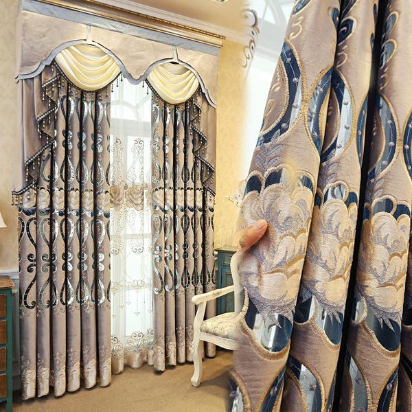 

curtain & drapes european style atmospheric luxury window finished bedroom custom gauze curtains for living dining room