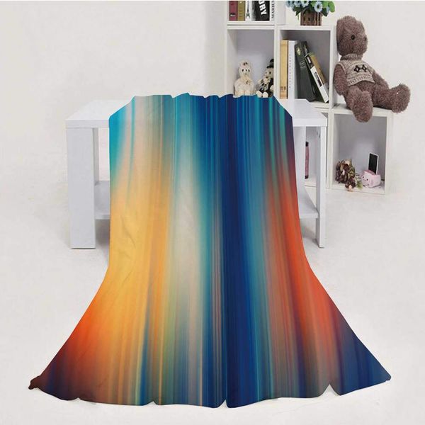 

Gradient - Blur Lines,Blanket Throw Weight Super Soft Cozy Luxury Bed Blanket 60''x80''(WxL)